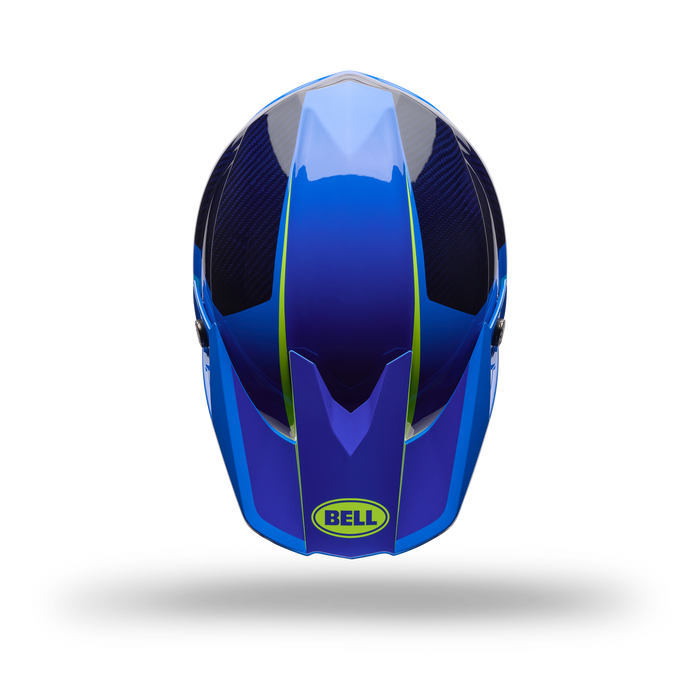 Casco Moto Moto-10 Gp Vector Azul Bell