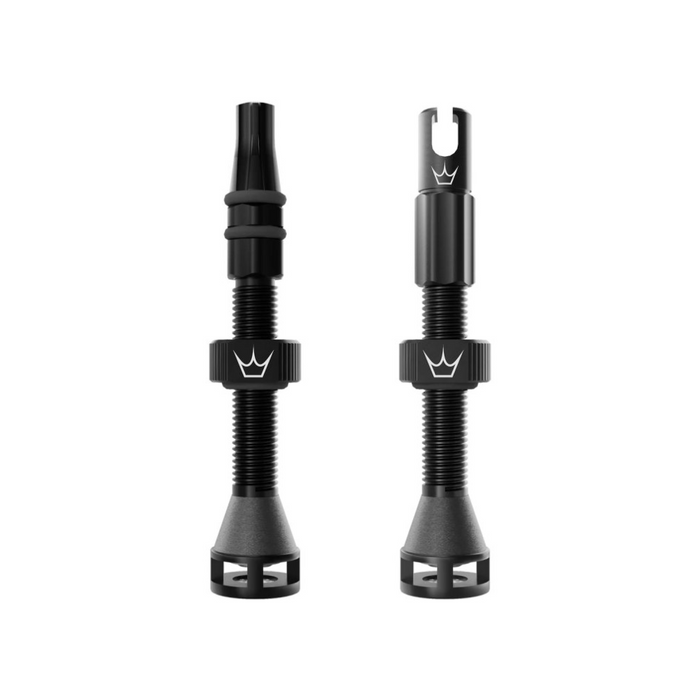 Valvula Tubular Bicicleta Fast Flow 42mm Negro Peaty´s