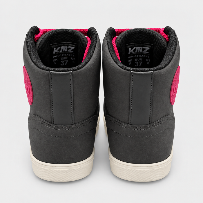 Zapatos Moto Calle Mujer Poco Suede Gris KMZ