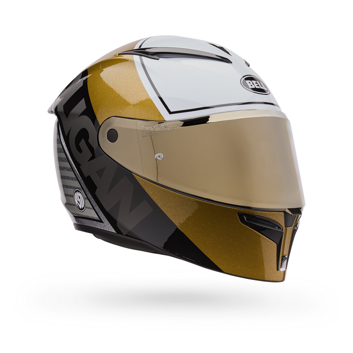 Casco Moto Calle Lithium Mips Plus Rsd Blanco/Dorado Bell