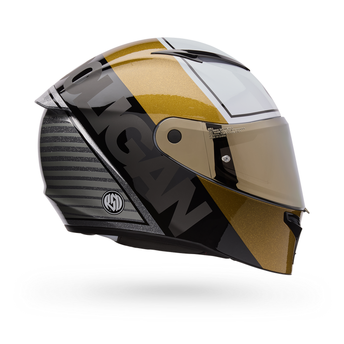 Casco Moto Calle Lithium Mips Plus Rsd Blanco/Dorado Bell