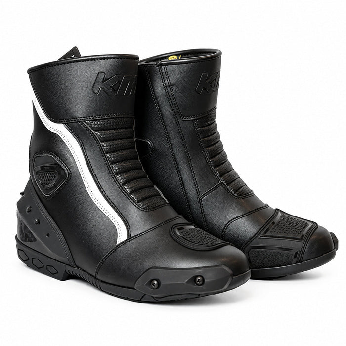 Botas Moto Calle Velo Negro KMZ
