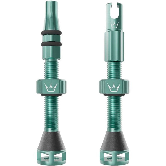 Valvula Tubular Bicicleta Fast Flow 42mm Verde Peaty´s
