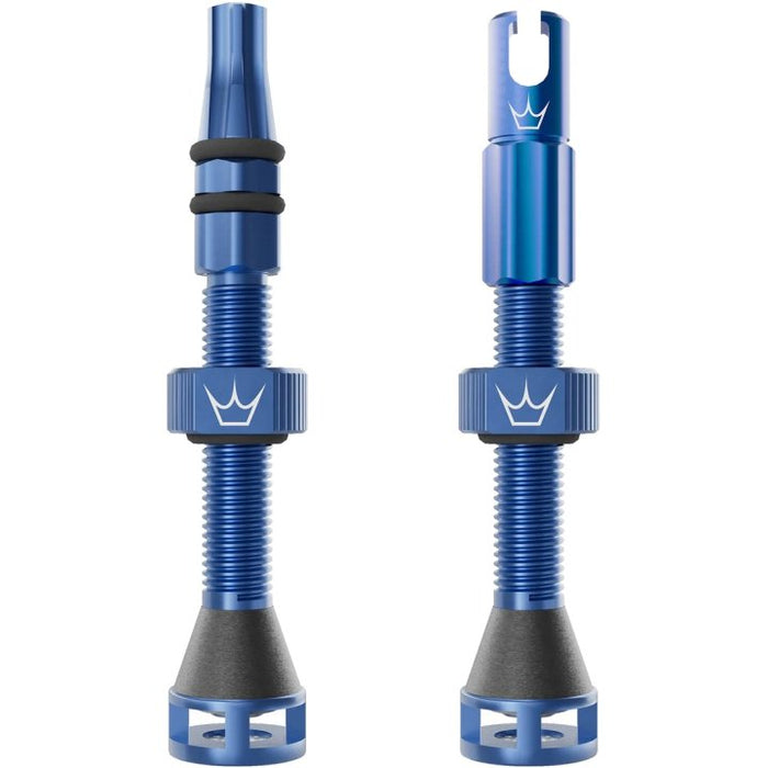 Valvula Tubular Bicicleta Fast Flow 42mm Azul Peaty´s