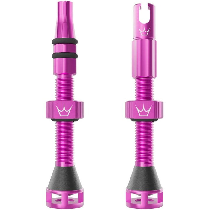Valvula Tubular Bicicleta Fast Flow 42mm Rosado Peaty´s