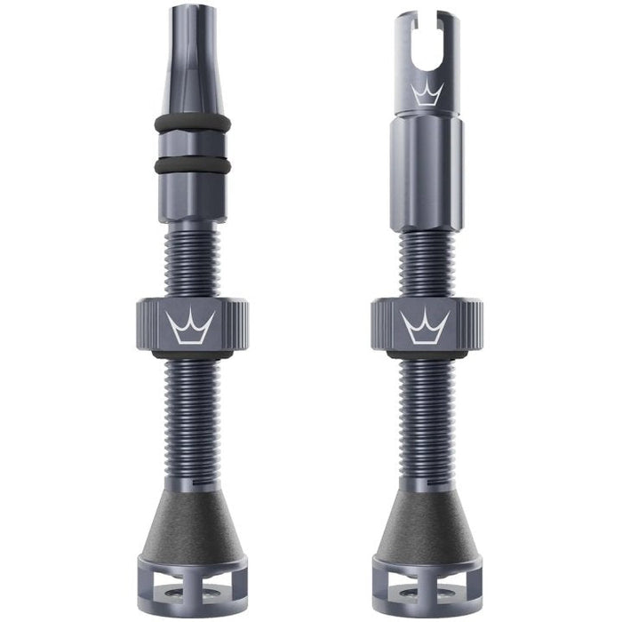 Valvula Tubular Bicicleta Fast Flow 42mm Gris Peaty´s