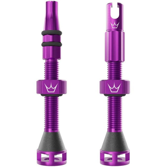 Valvula Tubular Bicicleta Fast Flow 42mm Morado Peaty´s